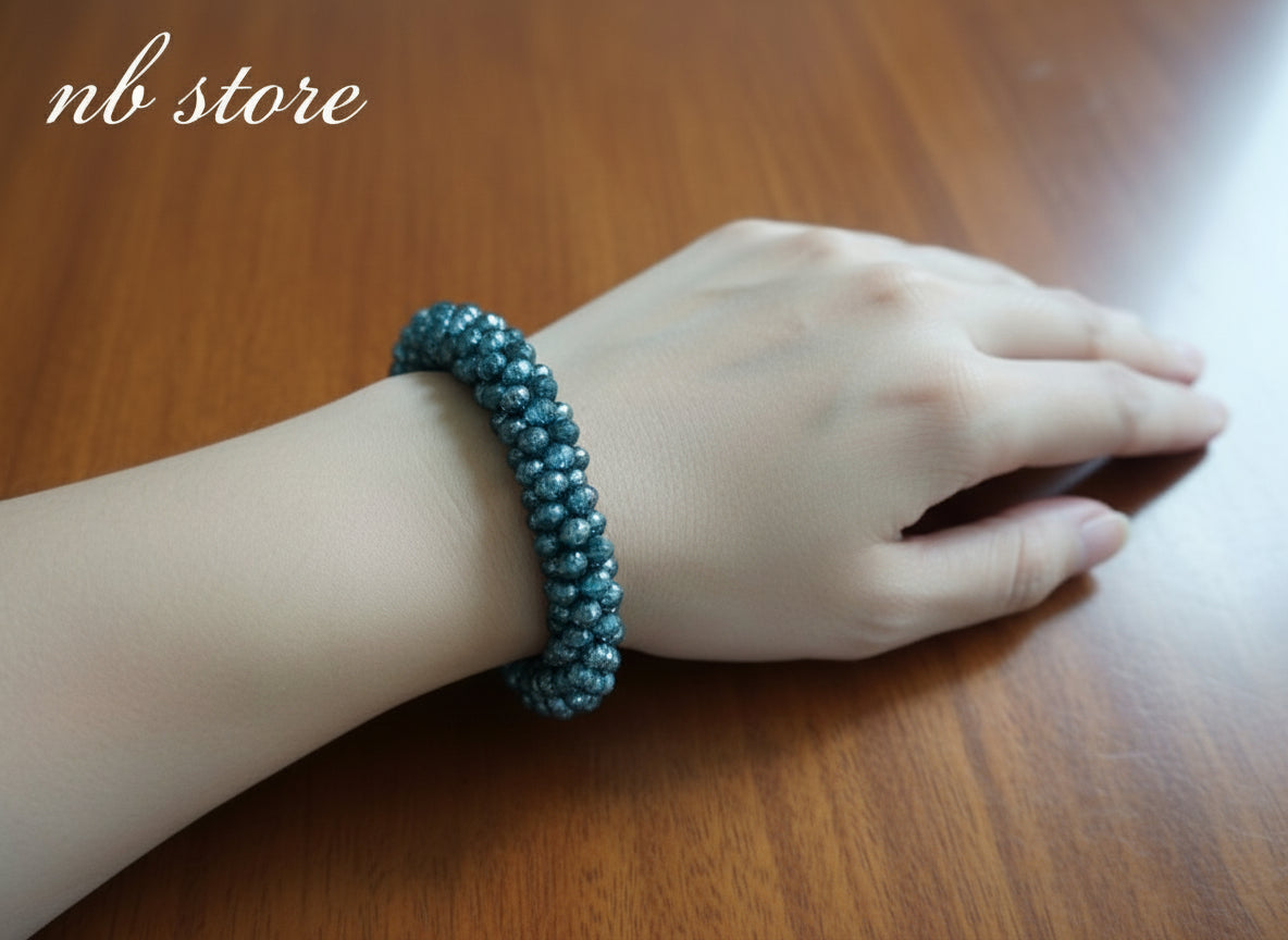 bracciali con pietre brillanti di 5 colori diversi