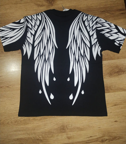 T- shirt angel nera