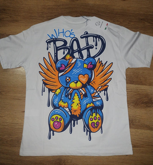 T-shirt Bad bianca
