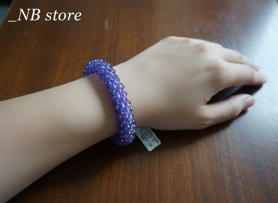 bracciali con pietre brillanti di 5 colori diversi