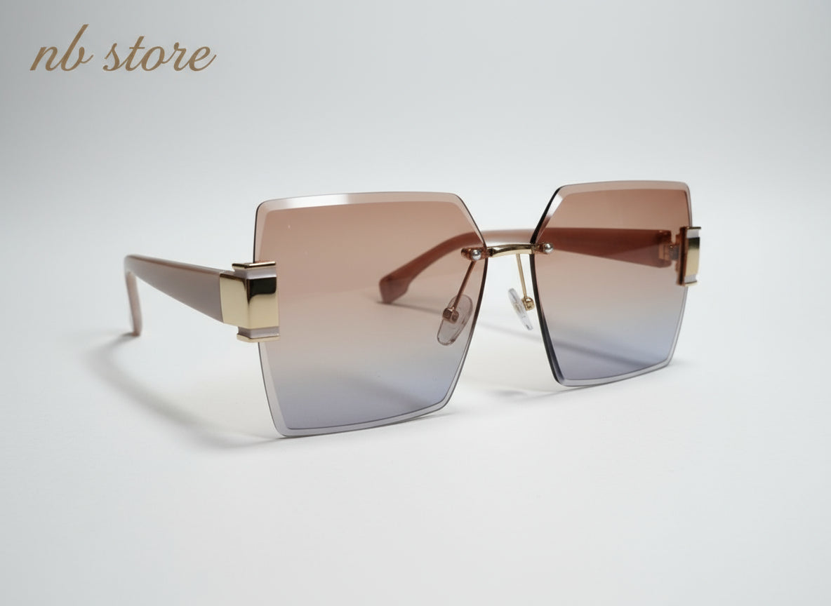 occhiale donna con lente blu fumate rosa protezione uv 400 @5