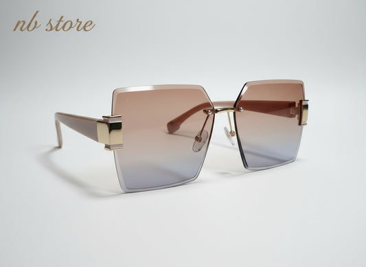 occhiale donna con lente blu fumate rosa protezione uv 400 @5