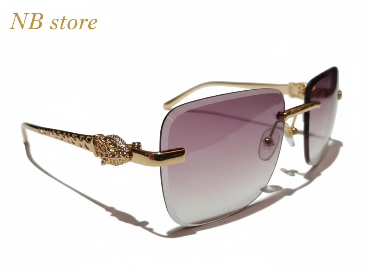 occhiale da sole oro donna in oro con lenti rosa protezione uv 400 @1