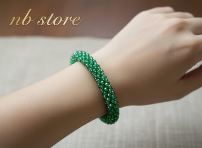 bracciali con pietre brillanti di 5 colori diversi