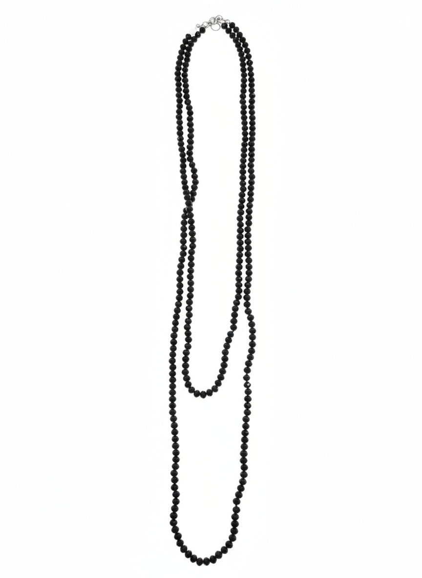 collana fina brillante filo doppio