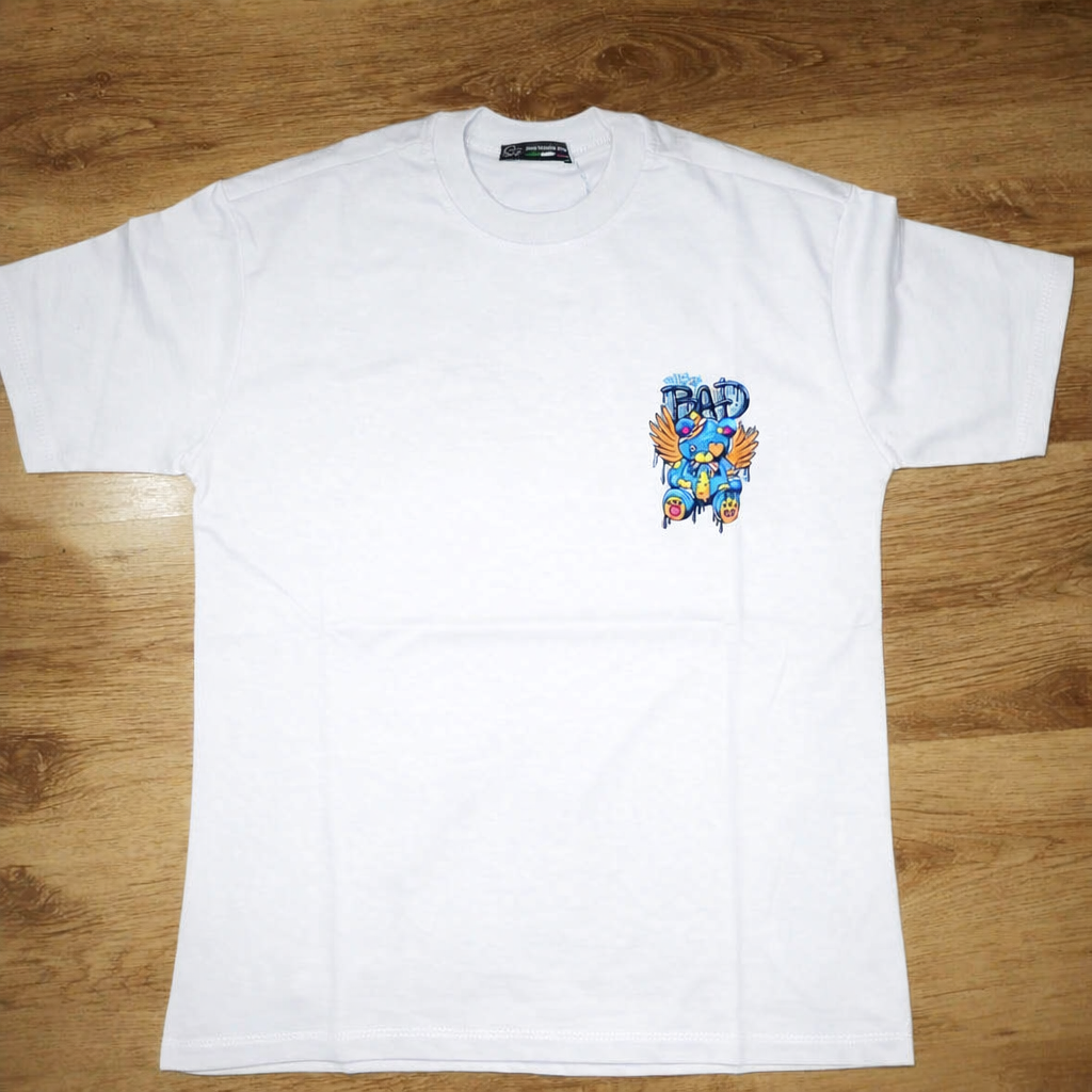 T-shirt Bad bianca