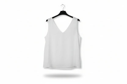 Top bianco donna