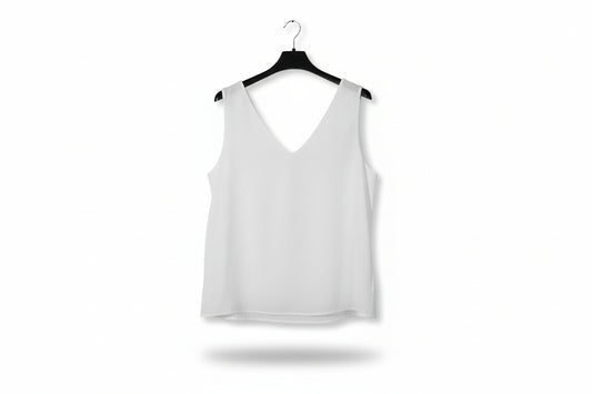 Top bianco donna