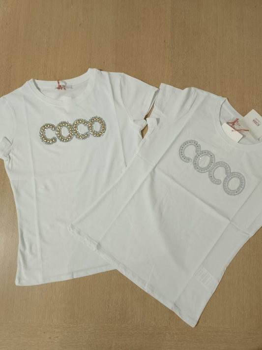 T-Shirt Donna Taglia Unica –con scritta Coco