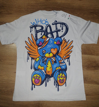 T-shirt Bad bianca