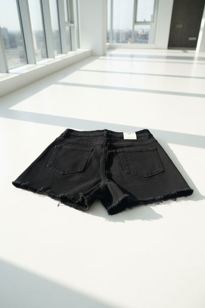 pantaloncini donna brillantini neri