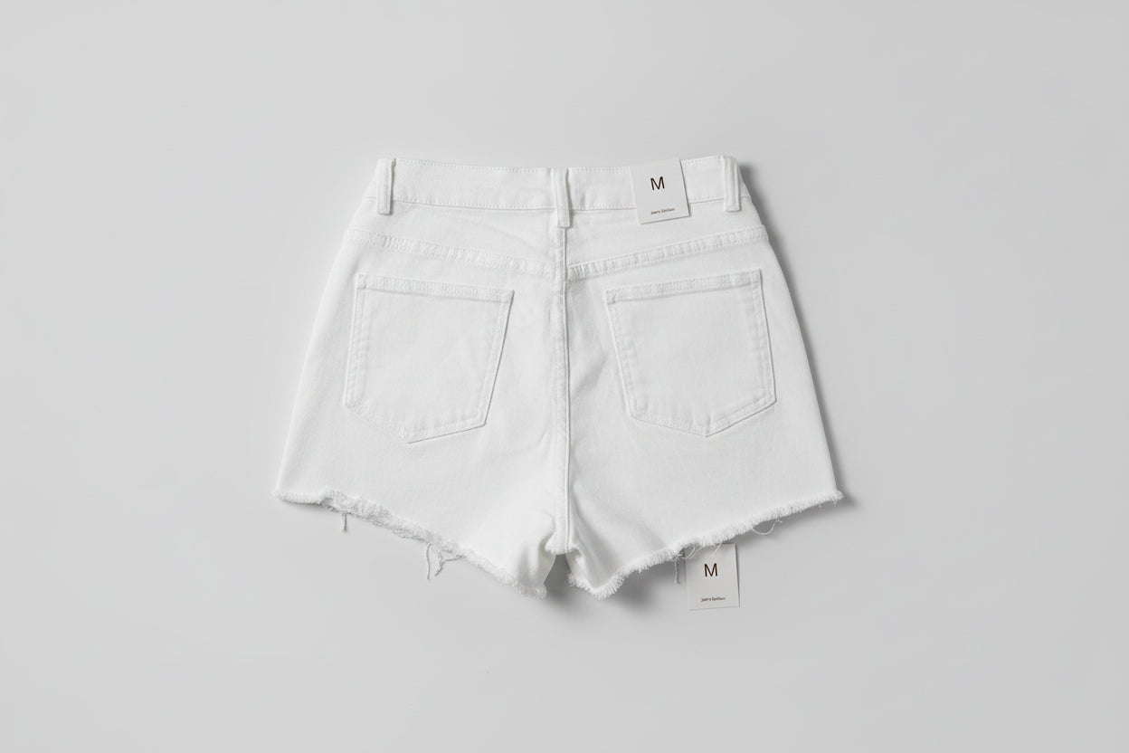 pantaloncini donna brillantini bianchi
