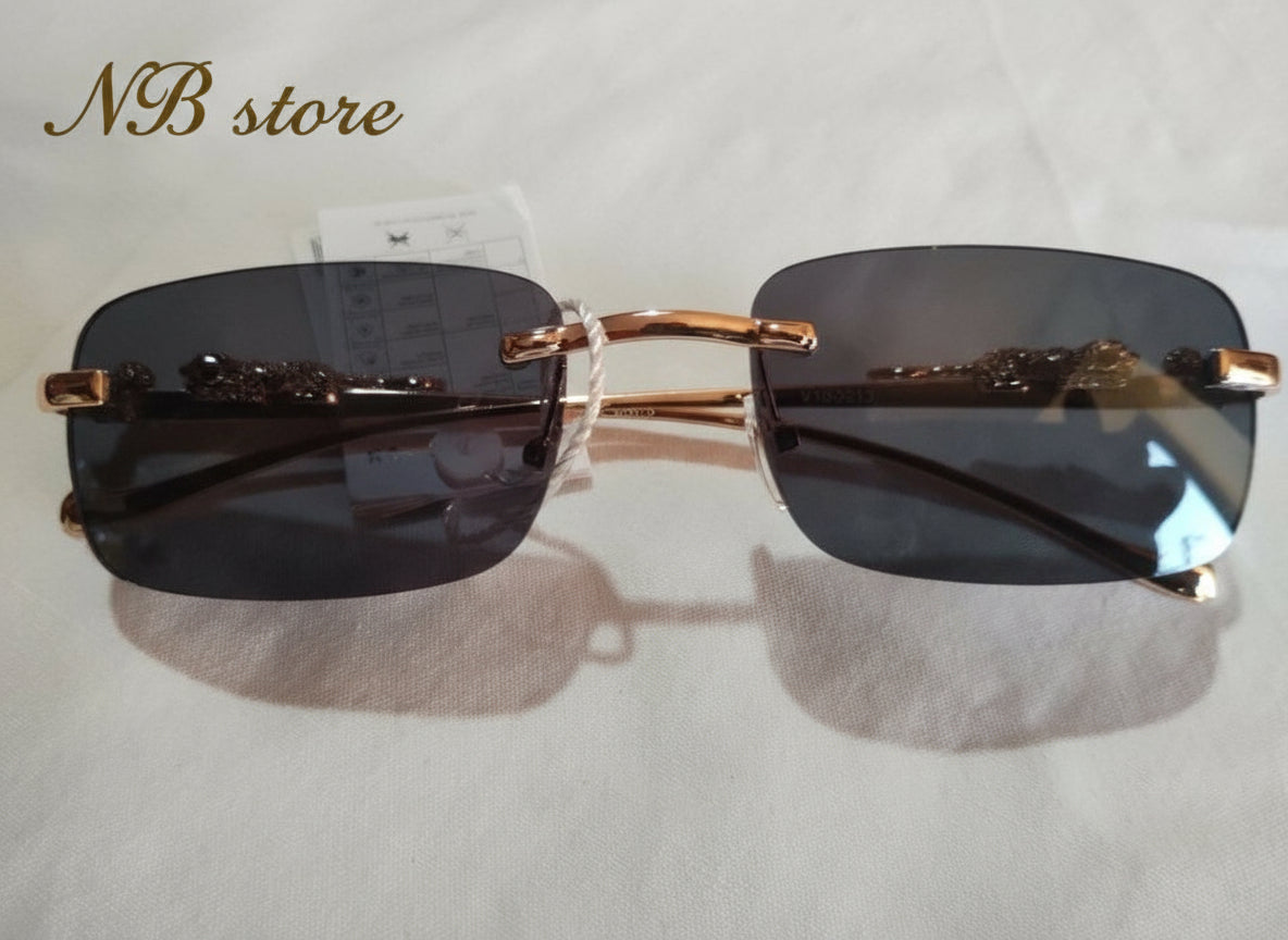 occhiale donna in oro con lente scura @6