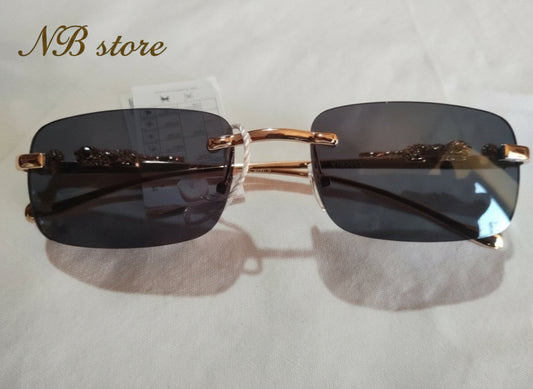 occhiale donna in oro con lente scura @6