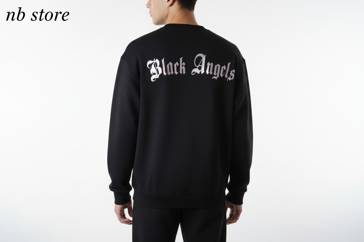 felpa angel nera  6140