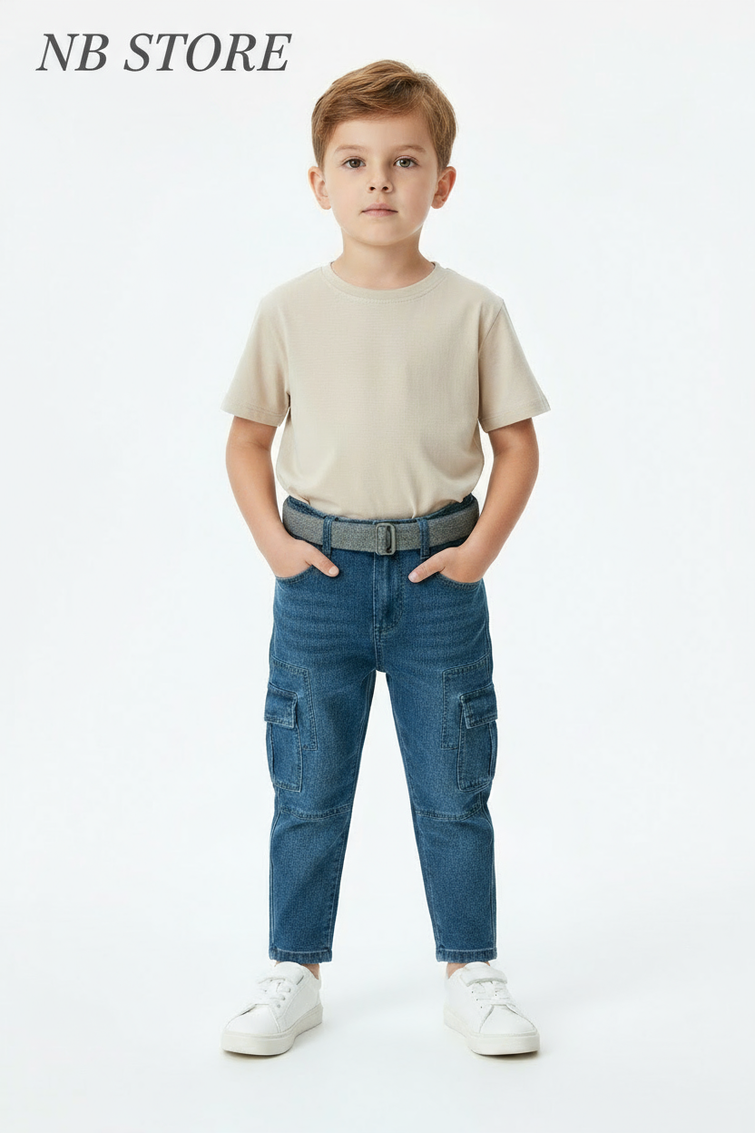 jeans bimbi cargo  6619