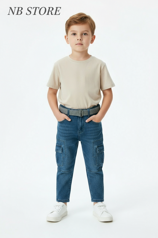 jeans bimbi cargo  6619