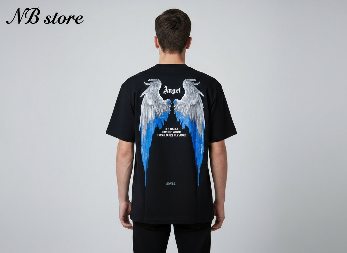 t-shirt maniche corte Angel con ali  art 1820