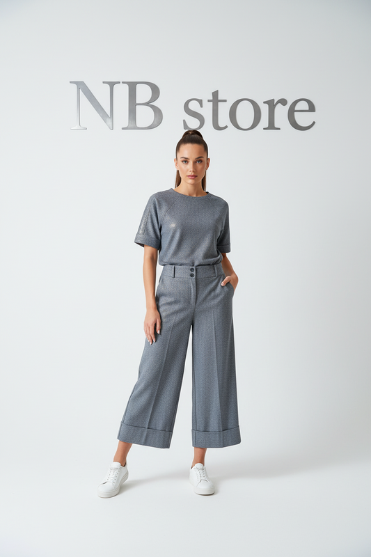 Pantalone grigio donna zc82647